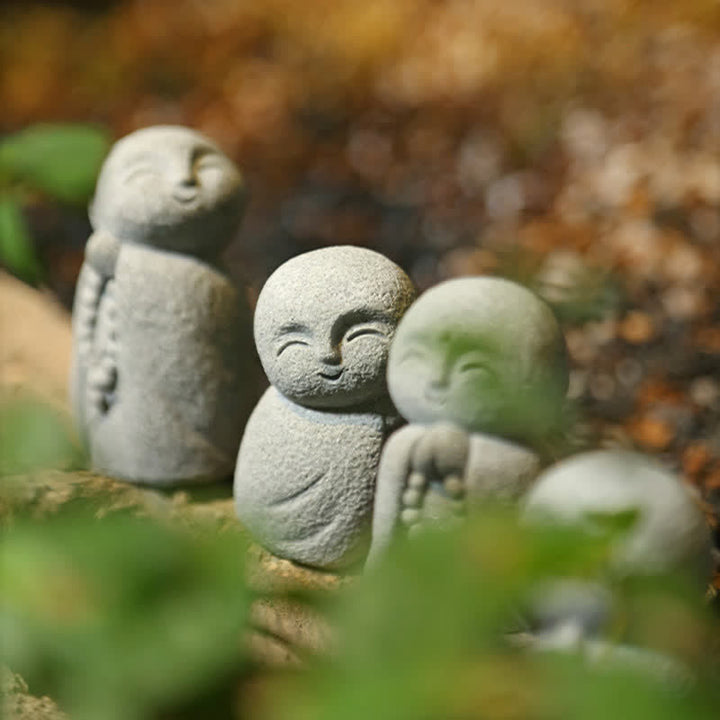 Buddha Stones 樹脂製小型祈祷地蔵仏像 慈悲瞑想像 - image 21