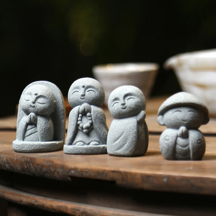 Buddha Stones 樹脂製小型祈祷地蔵仏像 慈悲瞑想像 - image 22