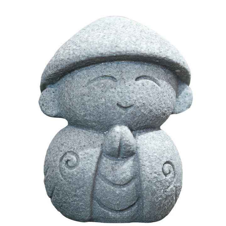 Buddha Stones 樹脂製小型祈祷地蔵仏像 慈悲瞑想像 - image 8