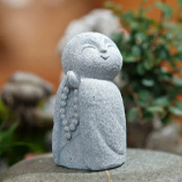 Buddha Stones 樹脂製小型祈祷地蔵仏像 慈悲瞑想像 - image 16