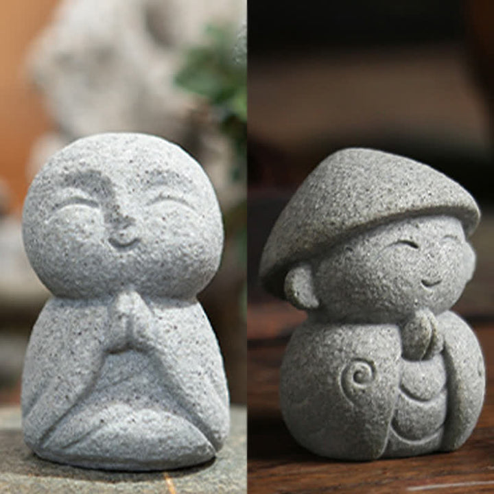 Buddha Stones 樹脂製小型祈祷地蔵仏像 慈悲瞑想像 - image 20