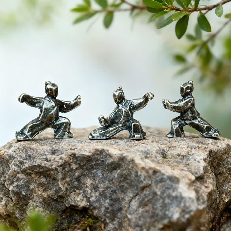 Buddha Stones 銅製ハーモニー 太極拳戦士 ミニ禅装飾フィギュア - image 5