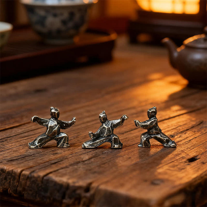 Buddha Stones 銅製ハーモニー 太極拳戦士 ミニ禅装飾フィギュア - image 7