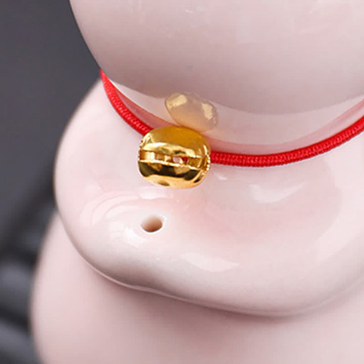 Buddha Stones 灰受け皿付きセラミック製かわいい猫型お香立て（お香は付属しません） - image 10