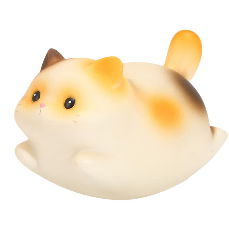 Buddha Stones 樹脂製のかわいいゆらゆら揺れる猫の幸せ漫画動物装飾 - image 3