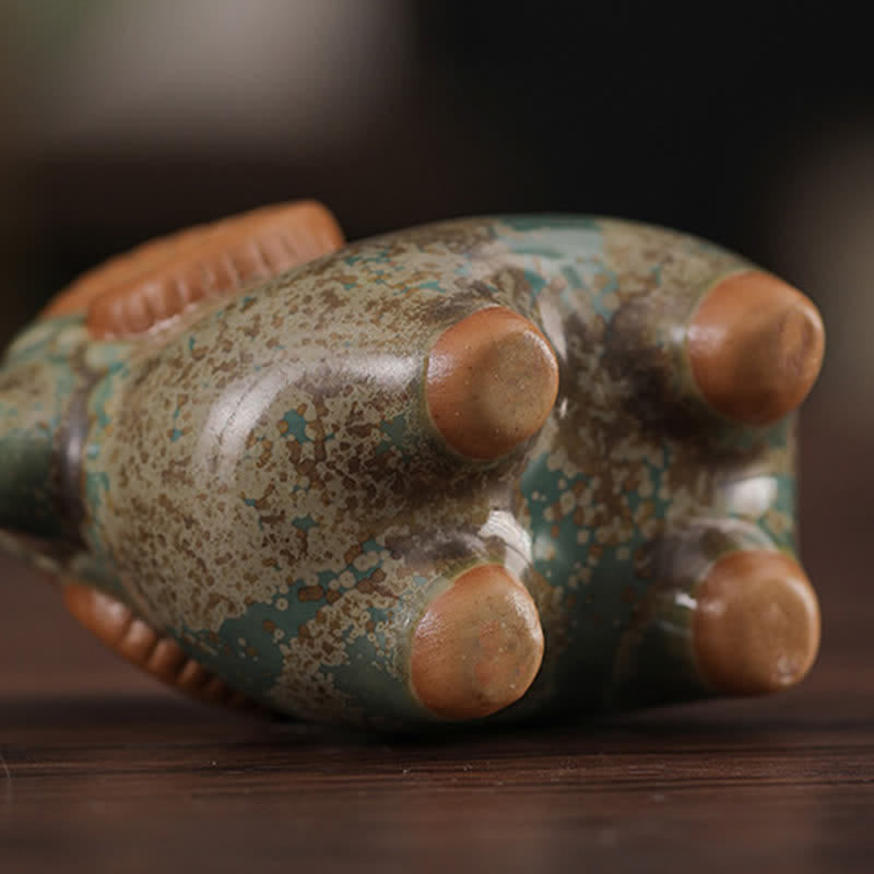 Buddha Stones 窯焼き釉薬陶器 中国十二支 羊豊かさかわいい動物装飾 - image 14
