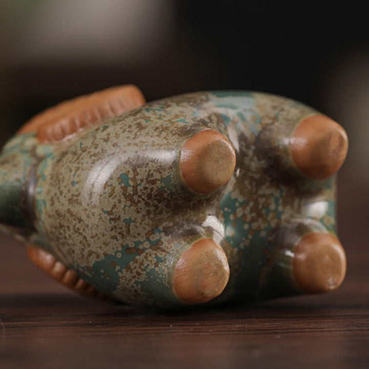 Buddha Stones 窯焼き釉薬陶器 中国十二支 羊豊かさかわいい動物装飾 - image 14