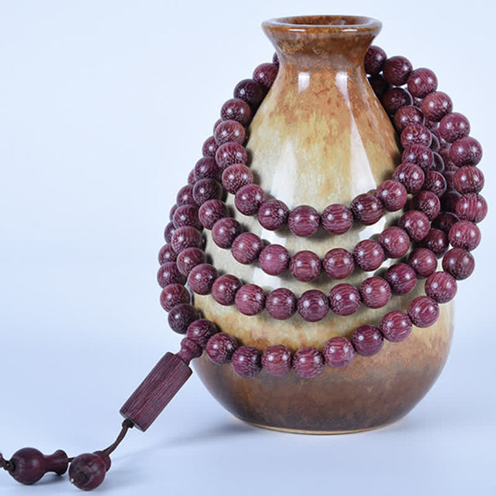 Buddha Stones 天然ペルトギネひょうたん108マーラー数珠 - image 13