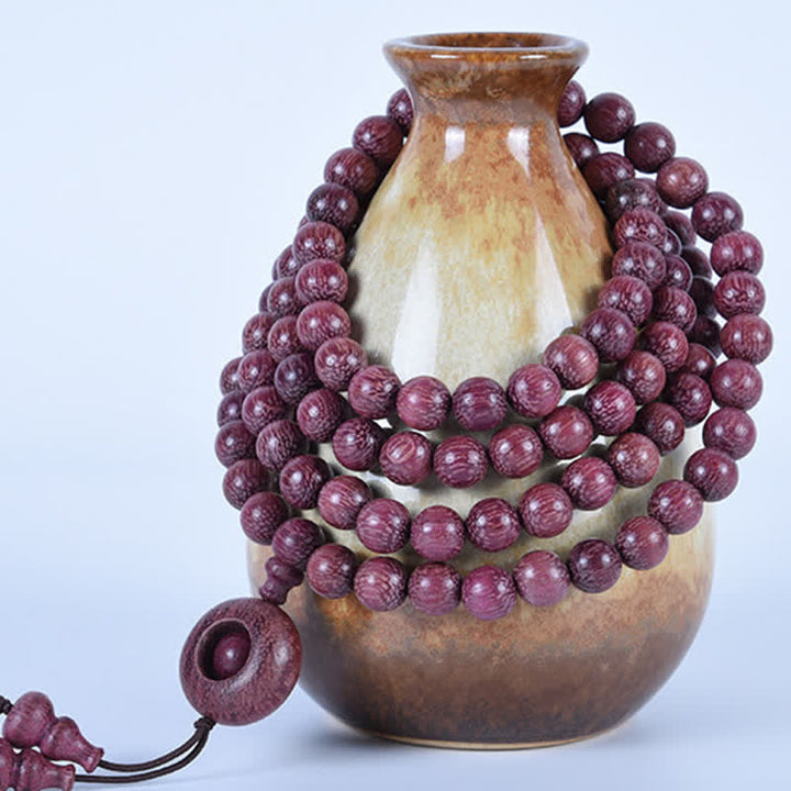 Buddha Stones 天然ペルトギネひょうたん108マーラー数珠 - image 16