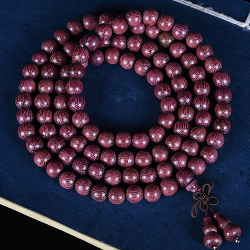 Buddha Stones 天然ペルトギネひょうたん108マーラー数珠 - ひょうたん - 8mm - image 0