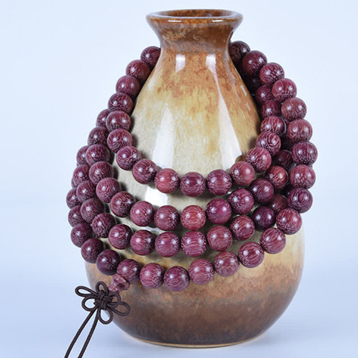 Buddha Stones 天然ペルトギネひょうたん108マーラー数珠 - image 6