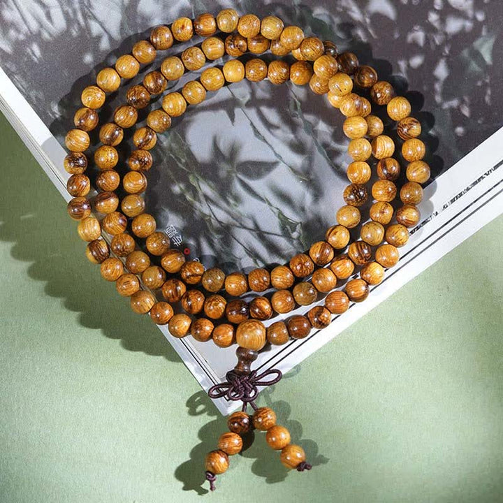 Buddha Stones 天然大理石調ハーモニー108マーラー数珠 - image 2