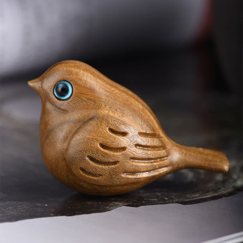 Buddha Stones グリーンサンダルウッドのカササギのかわいい動物装飾 - image 1