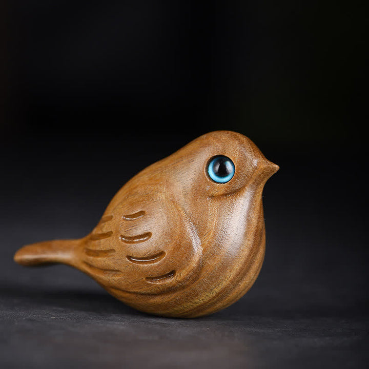 Buddha Stones グリーンサンダルウッドのカササギのかわいい動物装飾 - 緑 - image 0
