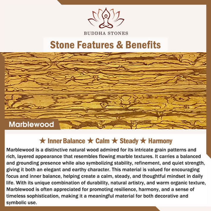 Buddha Stones 天然大理石調ハーモニー108マーラー数珠 - image 5