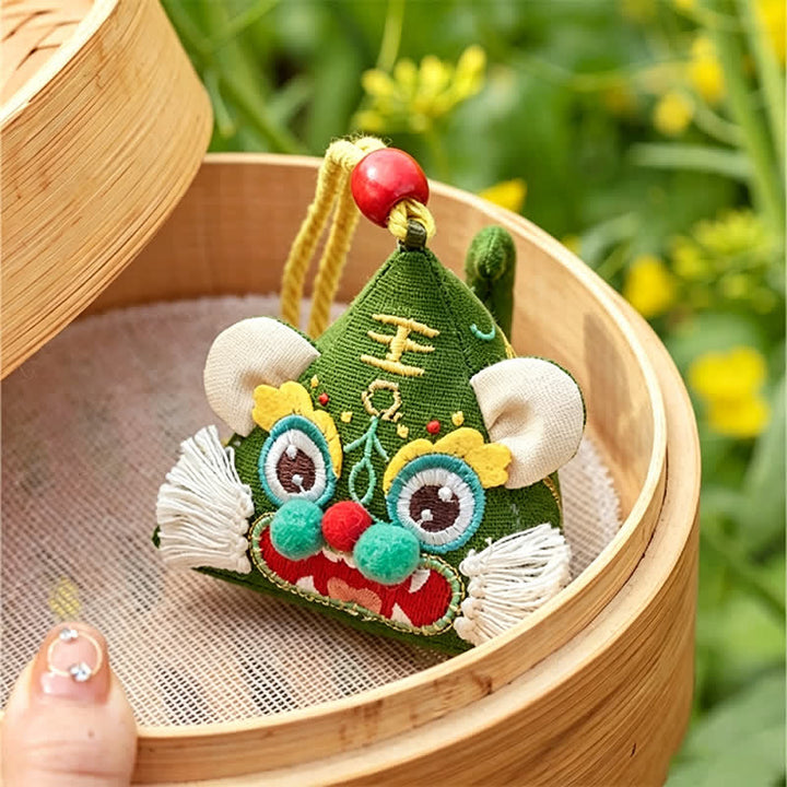 Buddha Stones 魅力的なドラゴン、トラ、ヘビの三角形のかわいい動物の装飾 - 虎 - image 0