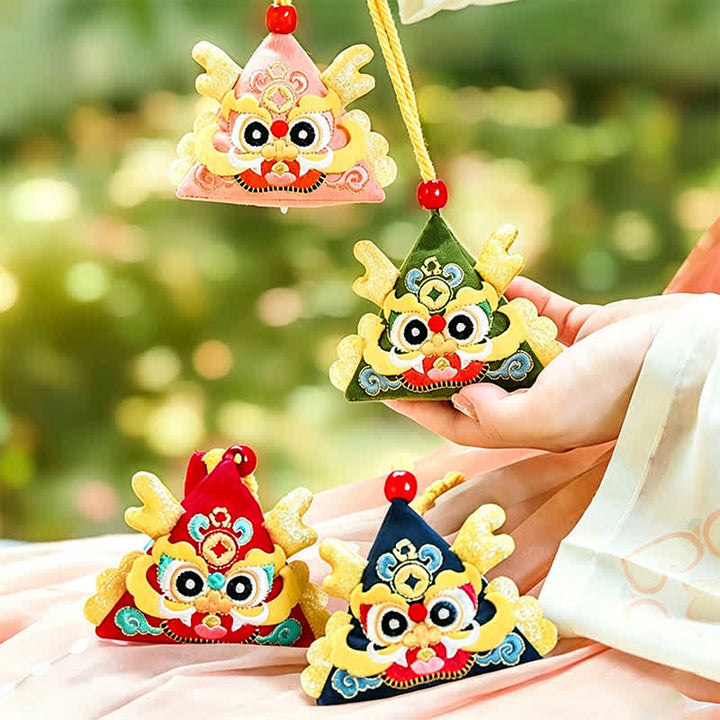 Buddha Stones 魅力的なドラゴン、トラ、ヘビの三角形のかわいい動物の装飾 - image 17