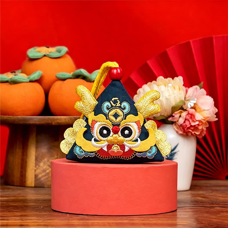 Buddha Stones 魅力的なドラゴン、トラ、ヘビの三角形のかわいい動物の装飾 - image 11