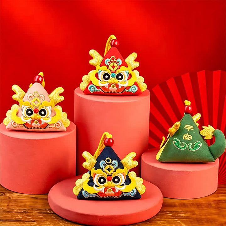 Buddha Stones 魅力的なドラゴン、トラ、ヘビの三角形のかわいい動物の装飾 - image 16