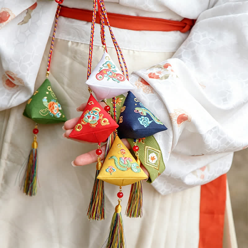 Buddha Stones 刺繍粽子型チャーム三角形 さそり かわいい動物装飾 - image 20