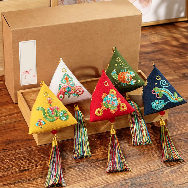 Buddha Stones 刺繍粽子型チャーム三角形 さそり かわいい動物装飾 - image 23