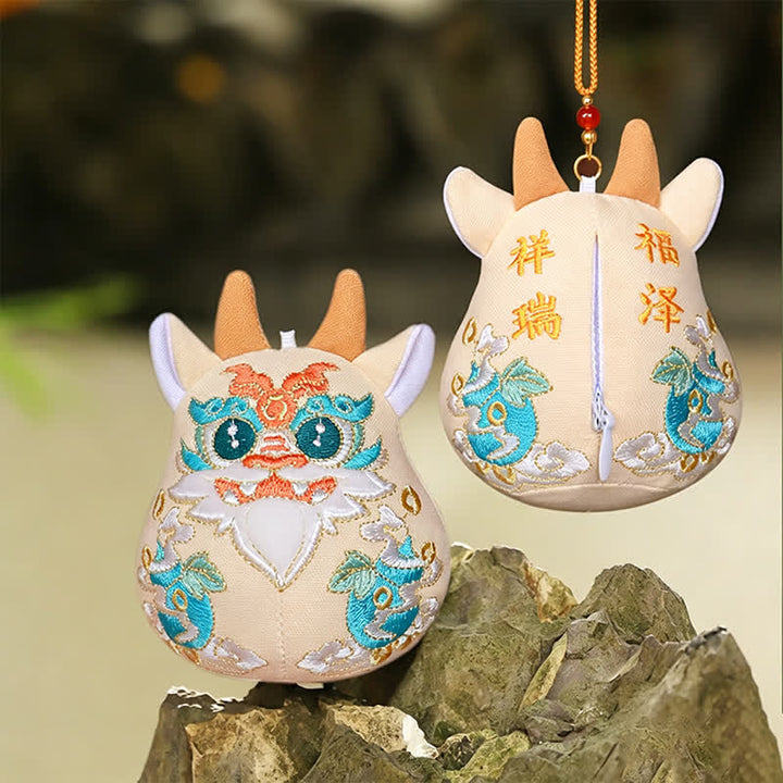 Buddha Stones 幸運の貔貅（ひきゅう）麒麟龍狐富のかわいい動物装飾 - オレンジキリン - image 12