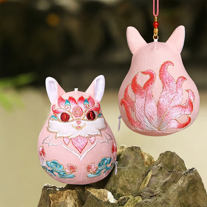 Buddha Stones 幸運の貔貅（ひきゅう）麒麟龍狐富のかわいい動物装飾 - キツネ - image 13