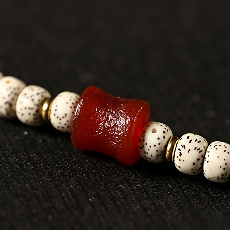 Buddha Stones 星月菩提樹の種子ジービーズ知恵手織りチベット108マーラー数珠 - image 10