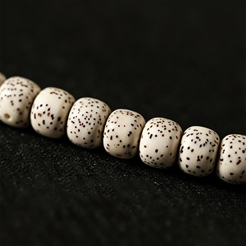 Buddha Stones 星月菩提樹の種子ジービーズ知恵手織りチベット108マーラー数珠 - image 11