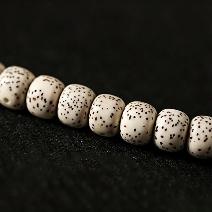 Buddha Stones 星月菩提樹の種子ジービーズ知恵手織りチベット108マーラー数珠 - image 11