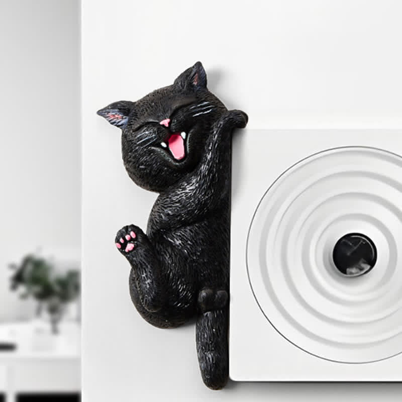Buddha Stones 塗装済み樹脂製猫型スイッチカバー かわいい動物の装飾 - image 20