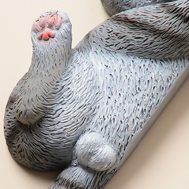 Buddha Stones 塗装済み樹脂製猫型スイッチカバー かわいい動物の装飾 - image 13