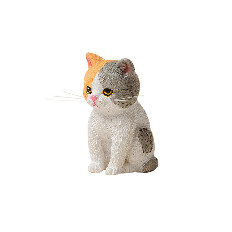 Buddha Stones 塗装済み樹脂製、憂鬱そうな子猫の家族、ミニ猫、かわいい動物の装飾 - image 10