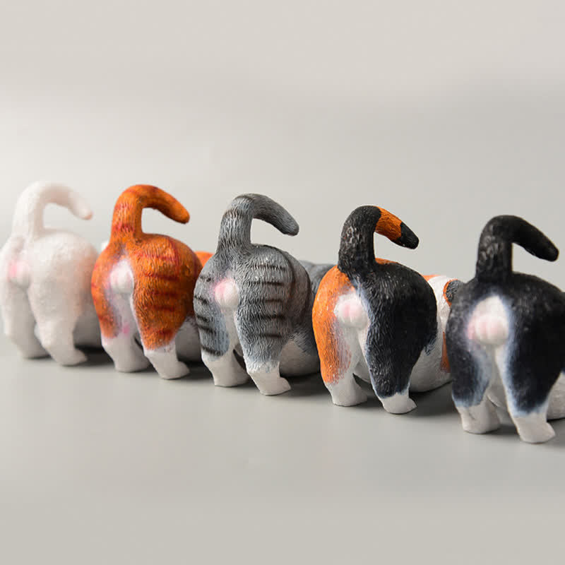 Buddha Stones 手描き樹脂製怠け者の子猫の動物装飾 - image 19