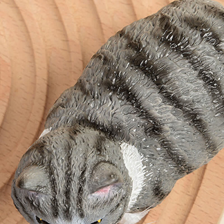 Buddha Stones 塗装済み樹脂製ぽっちゃり猫のかわいい動物装飾 - image 18