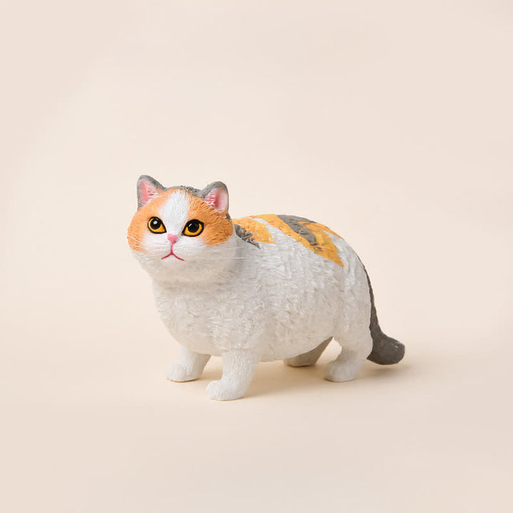 Buddha Stones 塗装済み樹脂製ぽっちゃり猫のかわいい動物装飾 - キャリコ - image 19