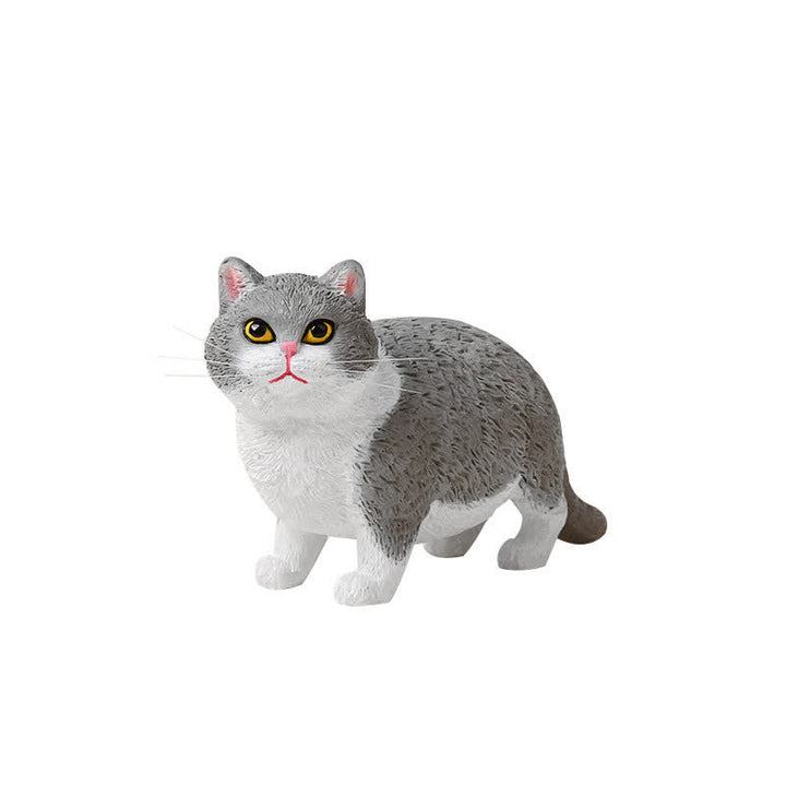 Buddha Stones 塗装済み樹脂製ぽっちゃり猫のかわいい動物装飾 - image 10