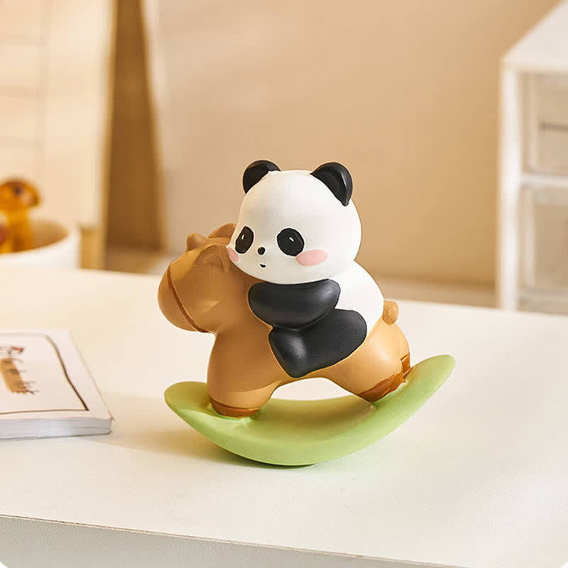 Buddha Stones 樹脂製のかわいいパンダがハーモニーを奏でるデスクトップデコレーション - image 2