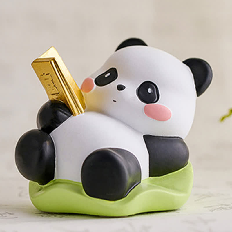 Buddha Stones 樹脂製ロータスパンダのスマホスタンド かわいい動物の装飾 - image 12