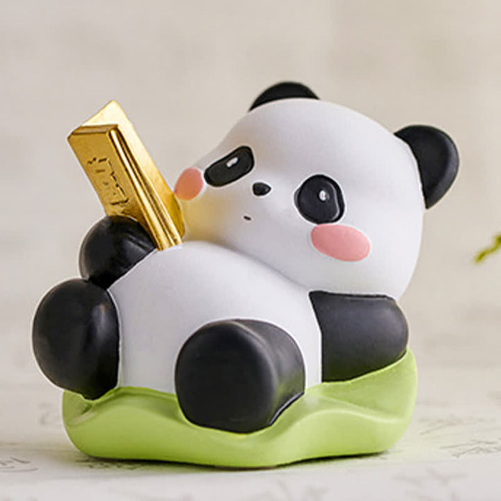 Buddha Stones 樹脂製ロータスパンダのスマホスタンド かわいい動物の装飾 - image 12