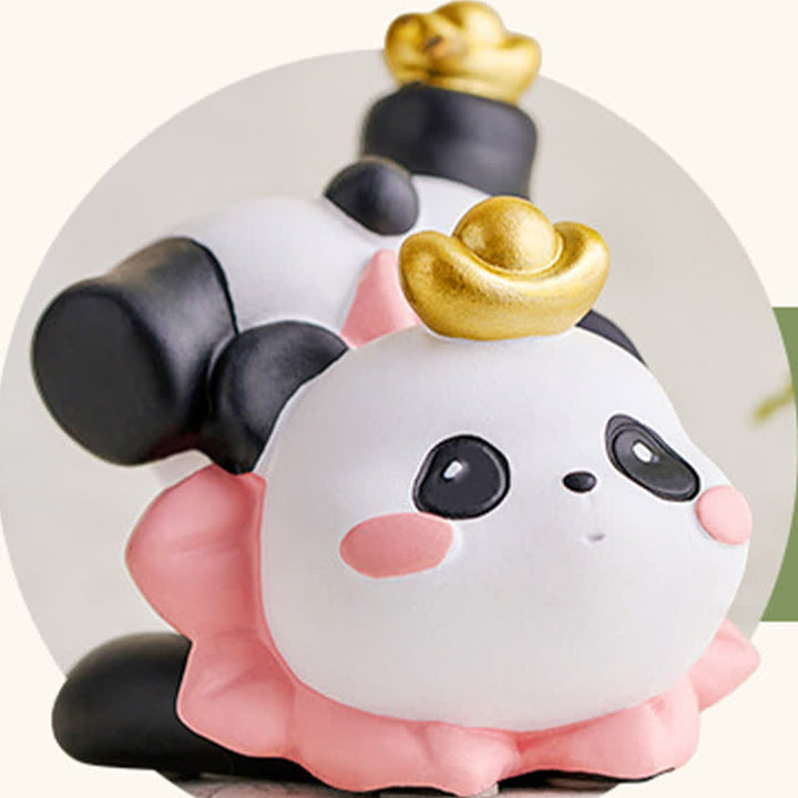 Buddha Stones 樹脂製ロータスパンダのスマホスタンド かわいい動物の装飾 - image 18