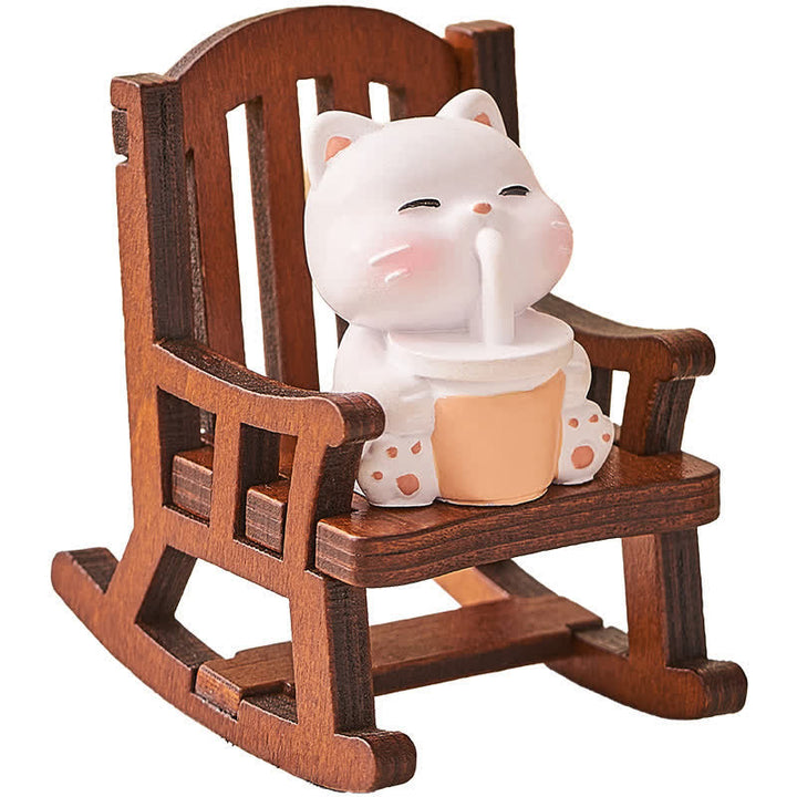 Buddha Stones 樹脂製かわいい動物ロッキングチェア 快適なデスクデコレーション - image 10