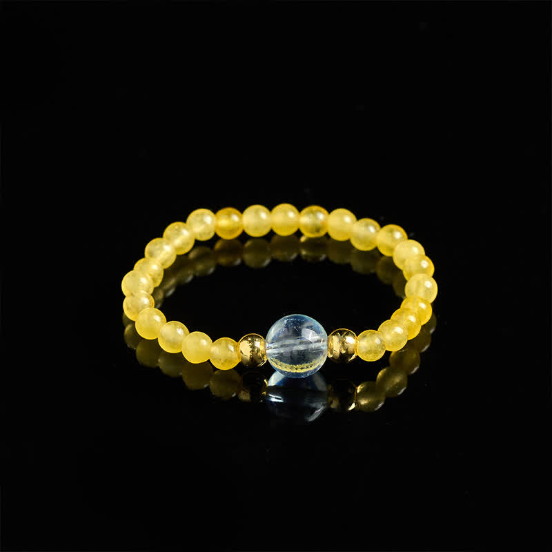 Buddha Stones 2mmミニビーズ 天然ロードナイト アクアマリン トパーズ ローズクォーツ ヒーリング用伸縮リング - image 9
