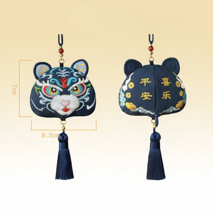 Buddha Stones 中国の十二支刺繍入り龍虎タッセル幸運かわいい動物装飾 - 虎 - image 9