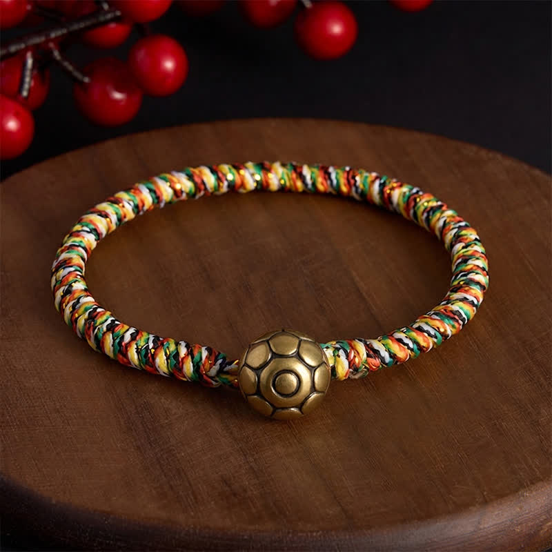 Buddha Stones 手織りのカラフルな糸を使った蓮のバランス編みブレスレット - ゲサンフラワー - 7.5インチ（19cm） - image 11