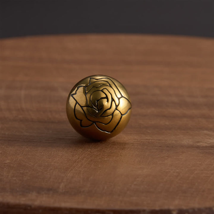 Buddha Stones 手織りのカラフルな糸を使った蓮のバランス編みブレスレット - image 18