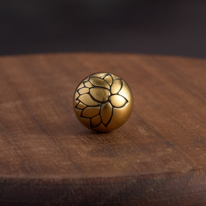 Buddha Stones 手織りのカラフルな糸を使った蓮のバランス編みブレスレット - image 9