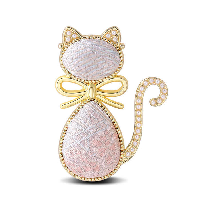 Buddha Stones パールソング錦織猫弓純潔ブローチ - ピンク（同系色 – 柄は異なる場合があります） - image 9