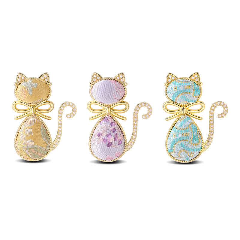 Buddha Stones パールソング錦織猫弓純潔ブローチ - image 0