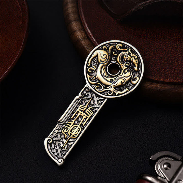 Buddha Stones 銅製の龍の力のヴィンテージコインペンダントネックレス - image 8